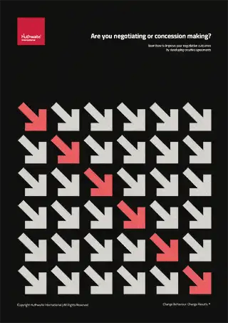 Are you negotiating or concession making