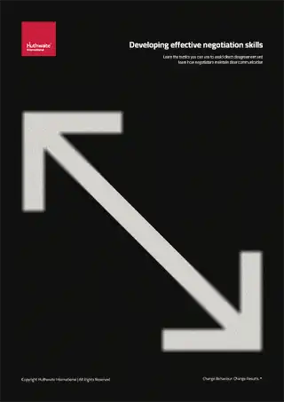 Developing effective negotiation skills